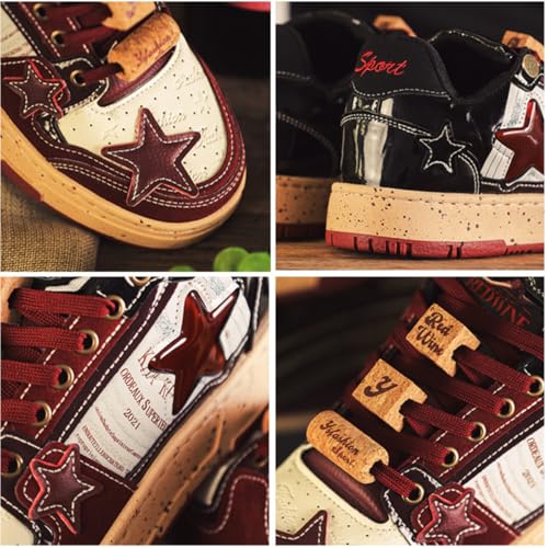 Star Pattern Skate Shoes for Women Y2K Walking Sneakers Chunky Platform Shoes Aesthetic Non Slip Streetwear Fit Well4