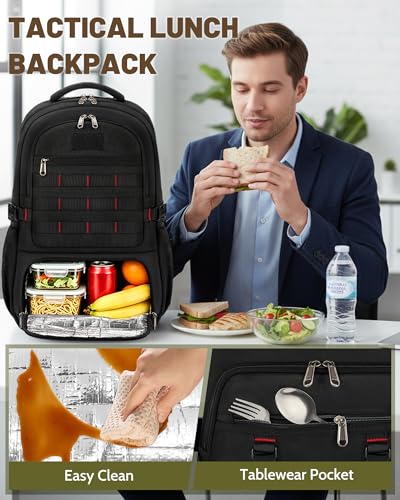 Mochila portátil RAINSMORE 45L con compartimento para lunch miniatura 2