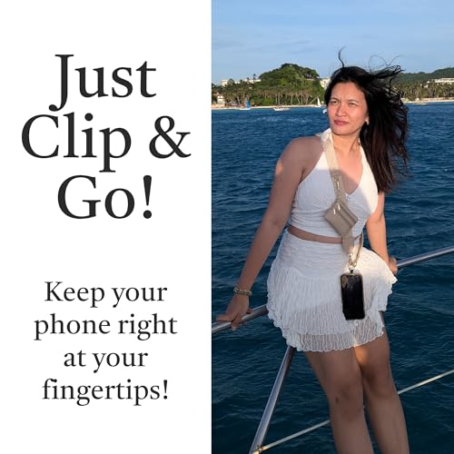 Image of Save the Girls Original Clip and Go Phone Strap Pattern - Crossbody Phone Strap Chain with Zipper Wallet Pouch