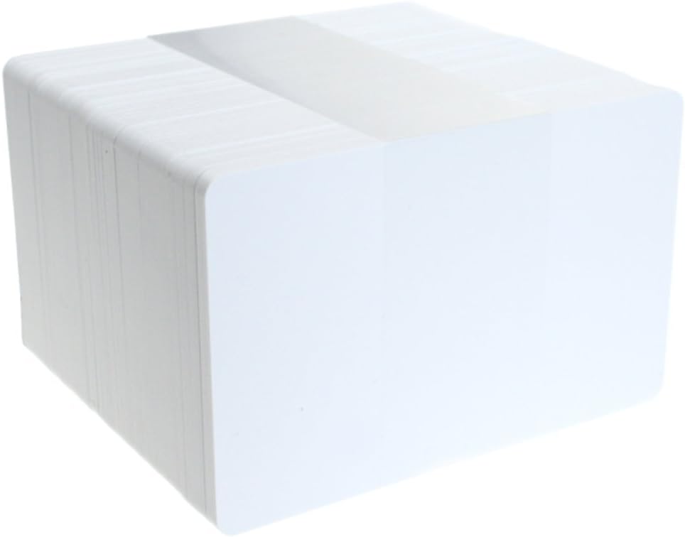 ACB 101-003-010f PVC Plastic ID Card - Blank/White (Pack of 500)