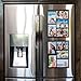 Wind & Sea Magnetic Picture Collage Frames for Refrigerator, Holds Multiple 4x6 Photos and Organizes Your Fridge, 2 Pack, Black