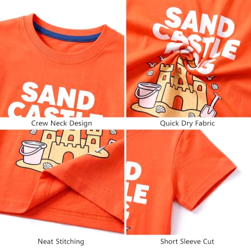 Image of DEEKEY Toddler Boys Shirts Short-Sleeve Little Kids t Shirts Boys' Tops, Tees & Shirts Graphic TEE Age for 2-7 Years 4-Pack