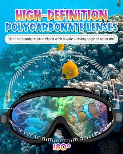 Image of Swim Goggles 2 Pack, Wide View Anti Fog&UV Swimming Goggles for Audlt, No Leak Pool Beach Essentials for Men Women