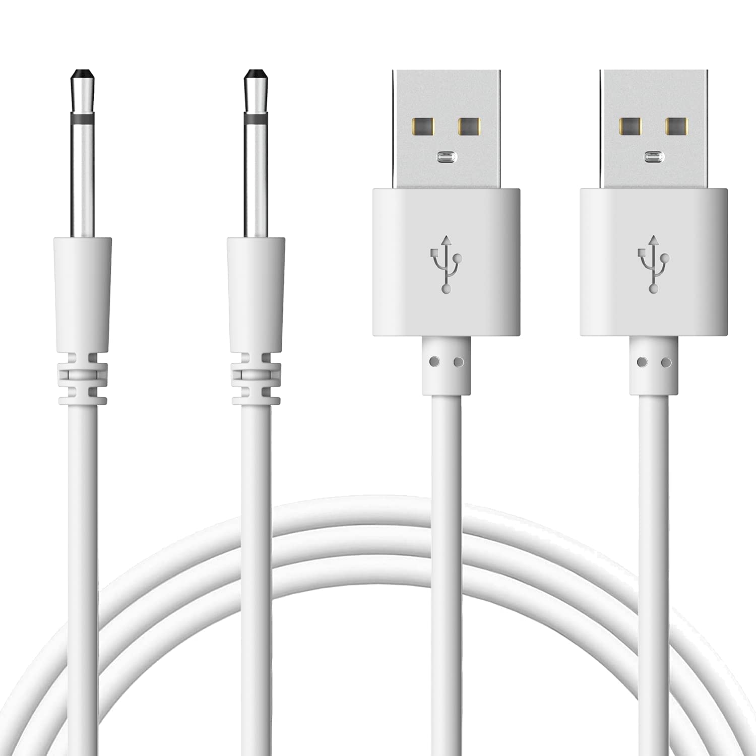E ECSEM 2Pack Rabbit Vibrator Replacement DC Charging Cable 2 5mm USB Adapter Cord Fast Charging Cord Great
