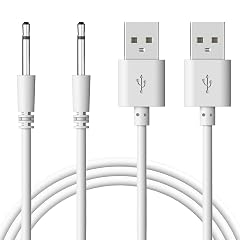 E ECSEM 2Pack Rabbit Vibrator Replacement DC Charging Cable 2 5mm USB Adapter Cord Fast Charging Cord Great