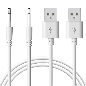 E ECSEM 2Pack Rabbit Vibrator Replacement DC Charging Cable 2 5mm USB Adapter Cord Fast Charging Cord Great