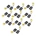 Aexit 20 Pcs Electrical equipment Electric Drill Motor Spare Part 17mm x 13mm x 6mm Carbon Brushes