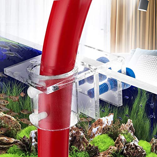CFTGIW Fixation de Tuyau Souple en Tube Acrylique Transparent pour Aquarium de Poissons Utiliser 2...