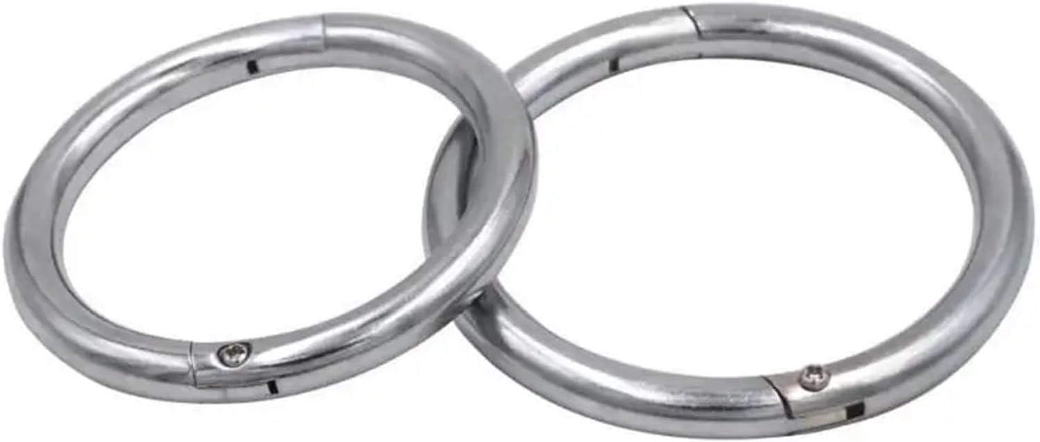 Bull Nose Ring 3pcs Cattle Nose Rings Bull Ox Traction Clasp Farm Animals Livestock Clamps Animal Equipments Supplies(Large)