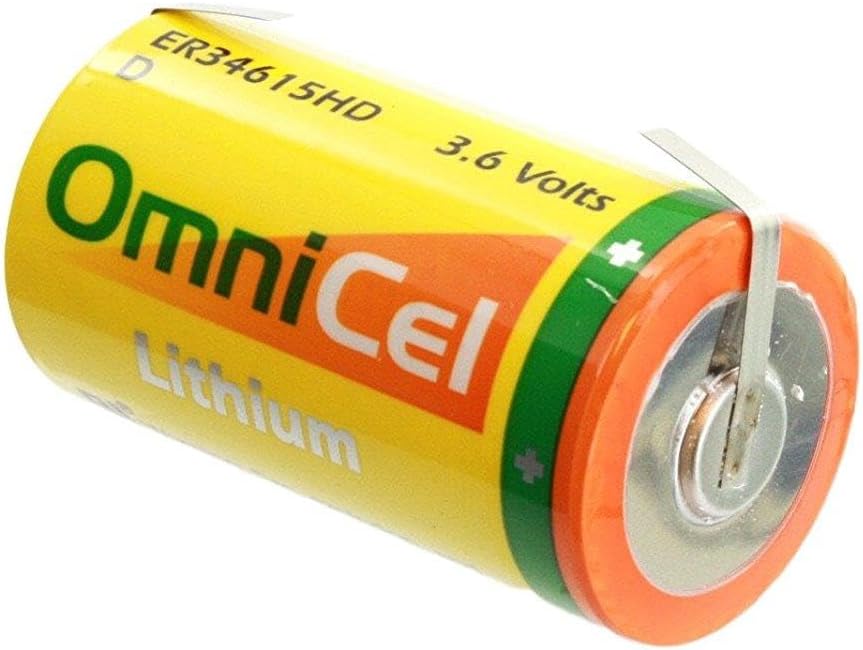 OmniCel ER34615HD 3.6V 13Ah Size D Lithium Battery with Tabs by Omnicel