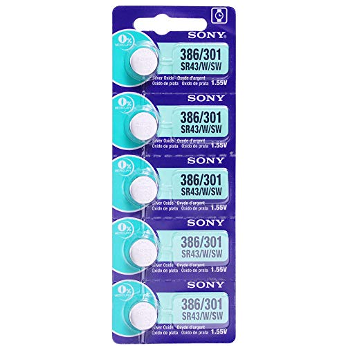 Preisvergleich Produktbild Sony 386 / 301 SR43 / W / SW 1,55 V Silberoxid Akku 20 Batterien