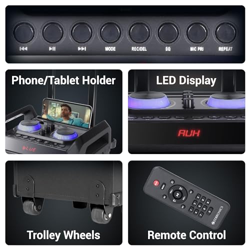 Image of ZEBRONICS Zeb-501 Moving Monster 2X8L Bluetooth Trolly Party Speaker