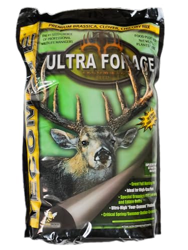 Tecomate Ultra Forage (9 LBS) - A Blend of Annual Clover, Chicory and Brassica Seeds That is a Three Season Deer Food Plot Seed for High Pressure Areas
