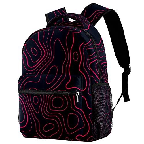 Sac à dos enfant à motifs cœurs dorés avec porte-bouteille