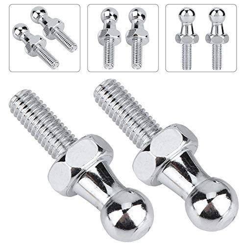 Kugelbolzen, 2 Stück Kugelbolzen Auto Edelstahl Kugelbolzenschraube M6 für Gasdruckfedern Kugelkopfhaube für Universal-Gasfederstütze