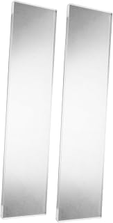 VOSAREA Medicine Cabinet Replacement Acrylic Shelves for 13 Inch Cabinets, 2pcs Floating Bathroom Storage Organizer Wall-Mounted Insert Shelves for Shower and Bedroom