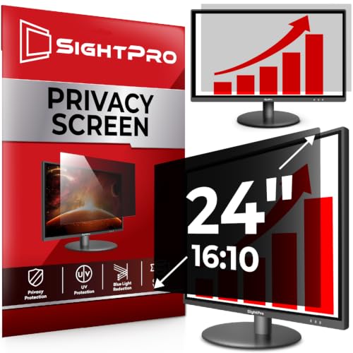 Image of 24 Inch 16:10 Computer Privacy Screen Filter for Monitor - Privacy Shield and Anti-Glare Protector
