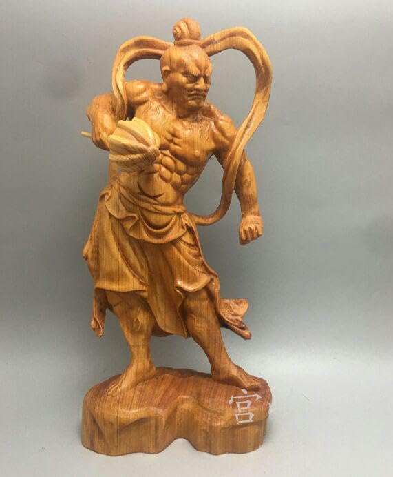 Amazon｜金剛力士像 仁王像 仏教工芸品 極上品 木彫仏像 招財