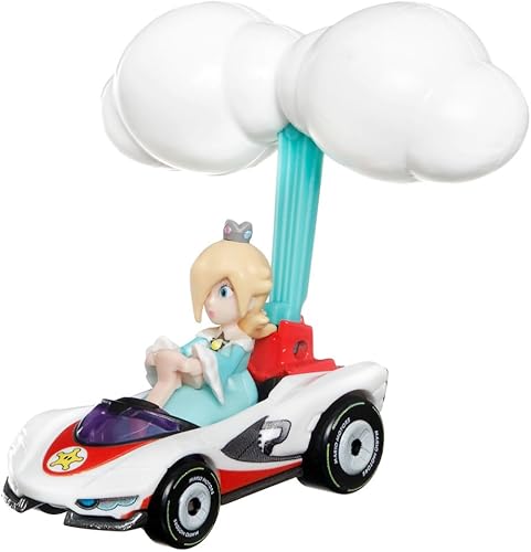 Miniatura 3 de Hot Wheels Mario Kart Rosalina P-Wing + Planeador Cloud