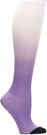 Nurse Mates EKG Heart And Holiday Compression Trouser Socks, Sporty Dot Black, One