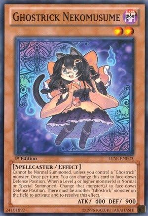 Yu-Gi-Oh.ghostrick nekomusume (lval-en023)Legacy de la ValiantUnlimited Editioncomún