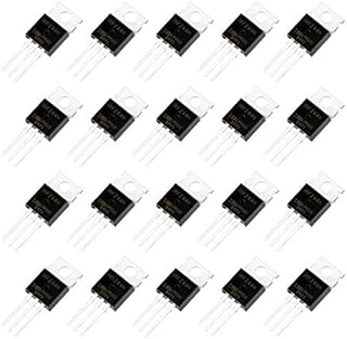 Fumanduo 20 PCS N Channel Rectifier, IRFZ44N Transistor Power MOSFET Transistor 3 Pin Voltage Regulator Transistors High Power Matched Audio Transistor for Home, Industry and DIY