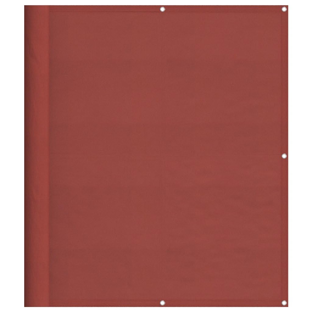 Brise-Vue de Balcon Terre Cuite 120 x 800 cm Canisse Occultant en Polyester Oxford Écran de Confidentialité avec Oeillets en Aluminium et Corde pour Terrasse Jardin
