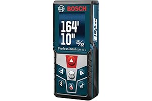 BOSCH GLM 50 C 165 Ft Laser Distance Measure: Precision Measurement with Bluetooth Connectivity