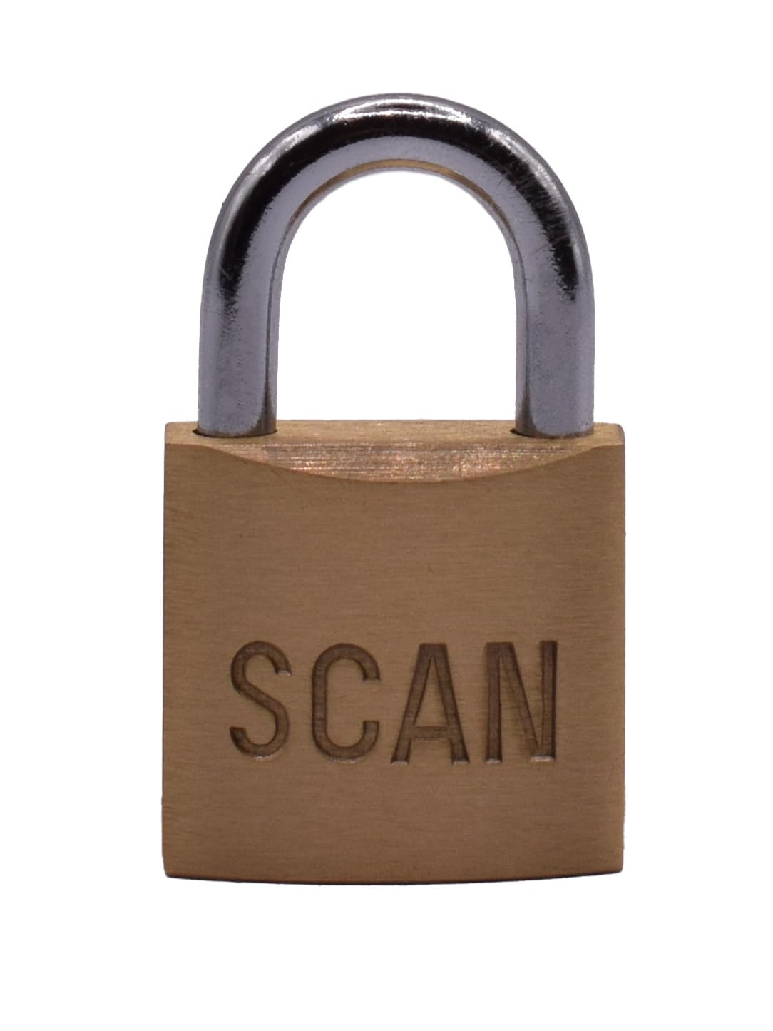 Scan - Brass Padlock 25mm