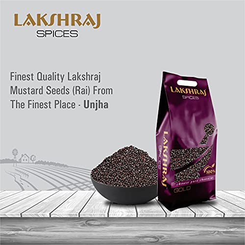 Image of LAKSHRAJ SPICES Small Mustard Seed - 1 Kg | Rai