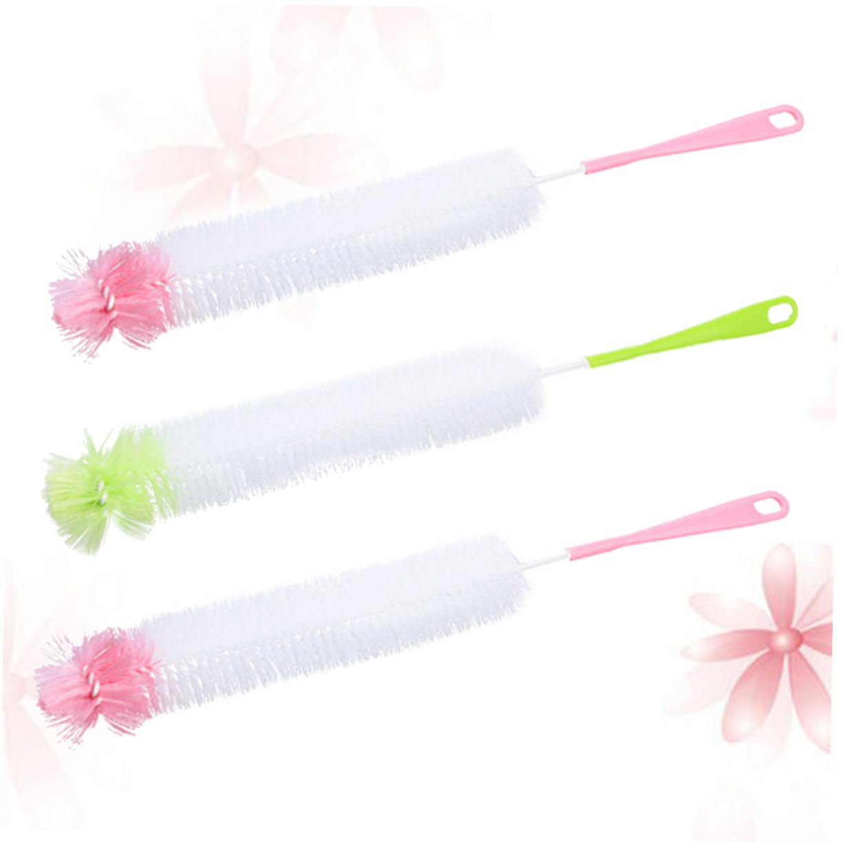 BESTYASH 2 Set Spazzole Per Bottiglie E Tazze Multifunzionali Casual Per Bottiglie Colore Casuale 3 Pezzi*2