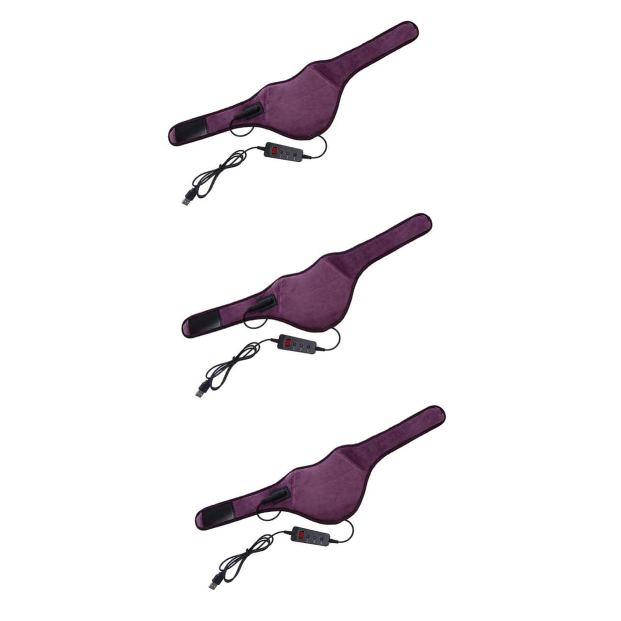 GLEAVI 3 Piezas Protector De Cuello Morado Cinturón De Calefacción Para El Cuello Almohadilla Térmica Eléctrica Cinturón Calentado Collarín Púrpura Maquillaje Tonos Terrestres