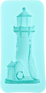 UPKOCH Lighthouse Silicone Molds for DIY Chocolate, Pudding, and Fondant Decoration - Ocean Series Mould Tool for Baking, Cake Topper, and Creative Candy Designs - Handmade Ice Cream and Desserts