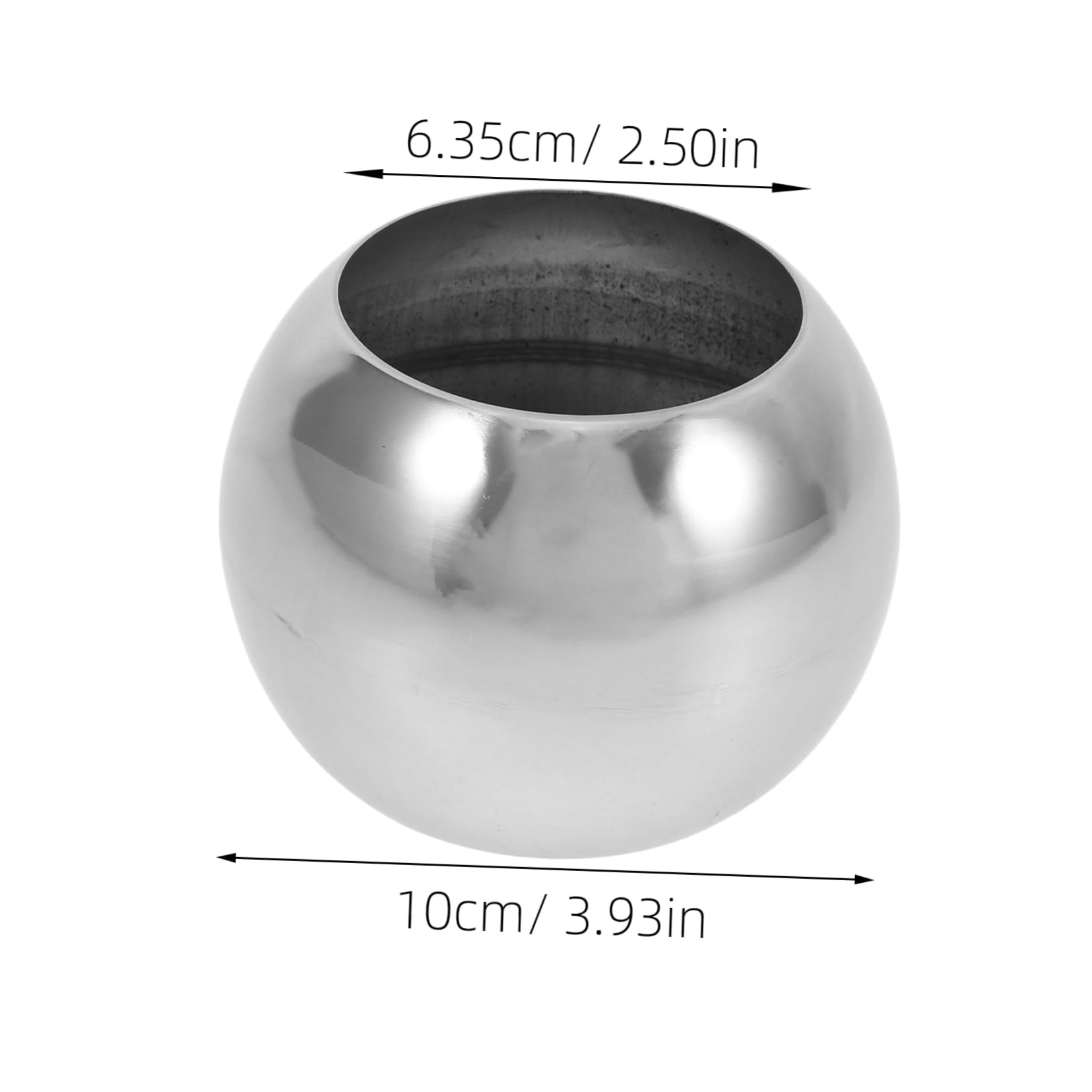 VICASKY Garden Decor Balls Stainless Steel Pond Decoration Balls with Holes Outdoor for Home Decor