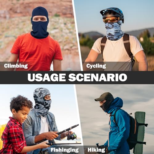 Image of 36 Pieces Balaclava Full Face Mask UV Protection Windproof Face Cover Sun Protection Balaclava for Outdoor Sports Work (US, Alpha, One Size, Mixed)