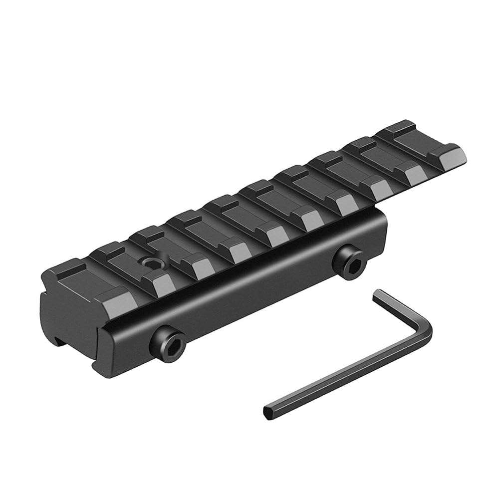 Aluminum Length 100mm 9 Slots Rail 11 mm to 20 mm Dovetail Rail Adaptor for 20 mm Picatinny Rail
