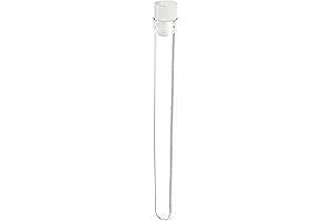 Lake Charles Manufacturing Clear Plastic Test Tubes with Caps (10-Pack)