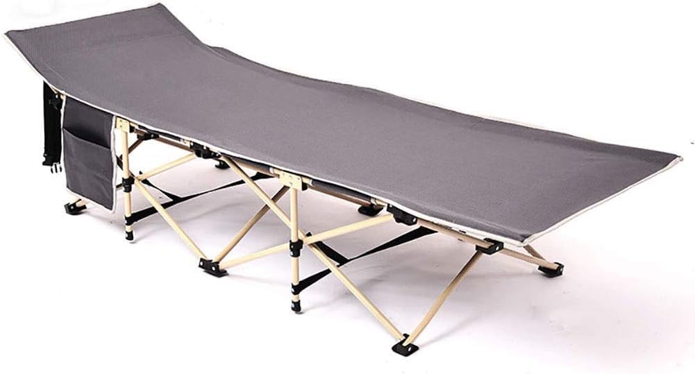 FEELING MALL Folding Camping Cot Outdoor Camping Bed Portable with Carry Bag Camp Cot for Adults for Hiking Backpack Car Camping Outdoor&Indoor Picnic Lightweight Bed, Blue