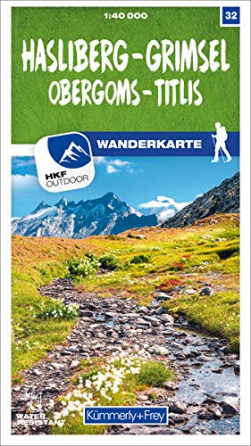 Hasliberg / Grimsel / Obergoms / Titlis: 32 (Hiking maps of Switzerland)