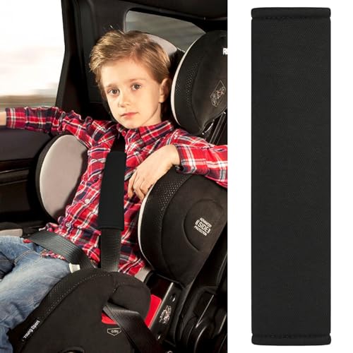 Alaoo 2 Stück Gurtpolster Auto Kinder, Auto Sicherheitsgurt Schulterpolster, Gürtelkissen Schutzkissen für Kinderwagen Autositz Gurtpolster Bezug (Eisseide）