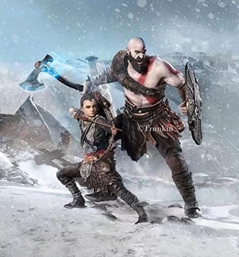 Trunkin God Of War Kratos & Atreus 19 Cms Action Figure Ultimate Game Action Figure Collectible Model #TOP5