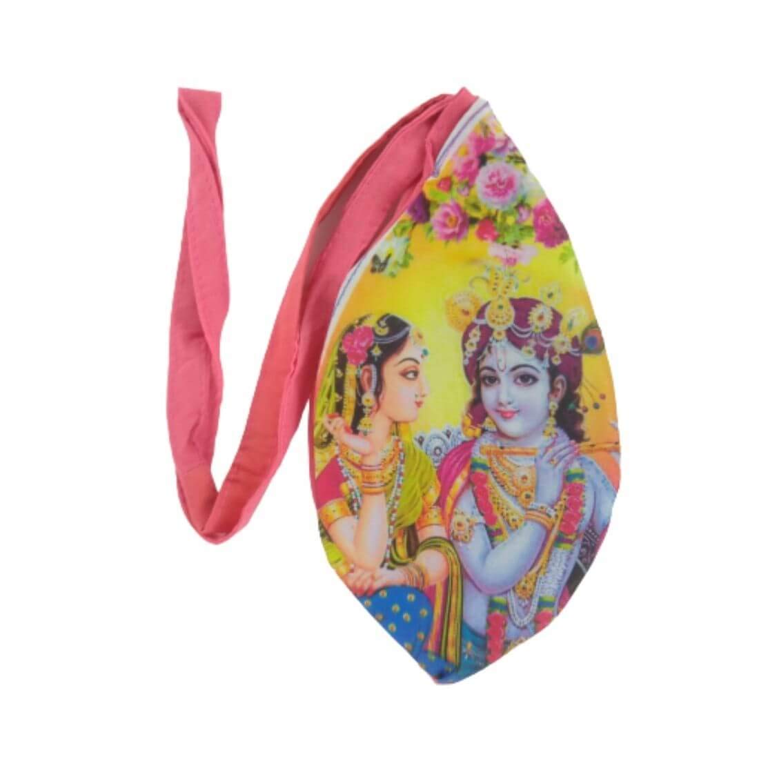 MAYAPURI Beautiful Krishna Print Cotton Bead Bag/Jholi/Japa Mala Bag/Chanting Bag with Zip Pocket, Multi-Color(Pack of 1) (B08QFM5FQD) Amazon Price History, Amazon Price Tracker