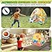 5-in-1 Kids Play Pop Up Tent with Bean Bag Toss Game Outdoor Toys, Tic Tac Toe, Dartboard,Soccer, Basketball, Carnival Outside Combo Set for Backyard Beach Lawn Party Fun, Birthday Gift for Boys Girls