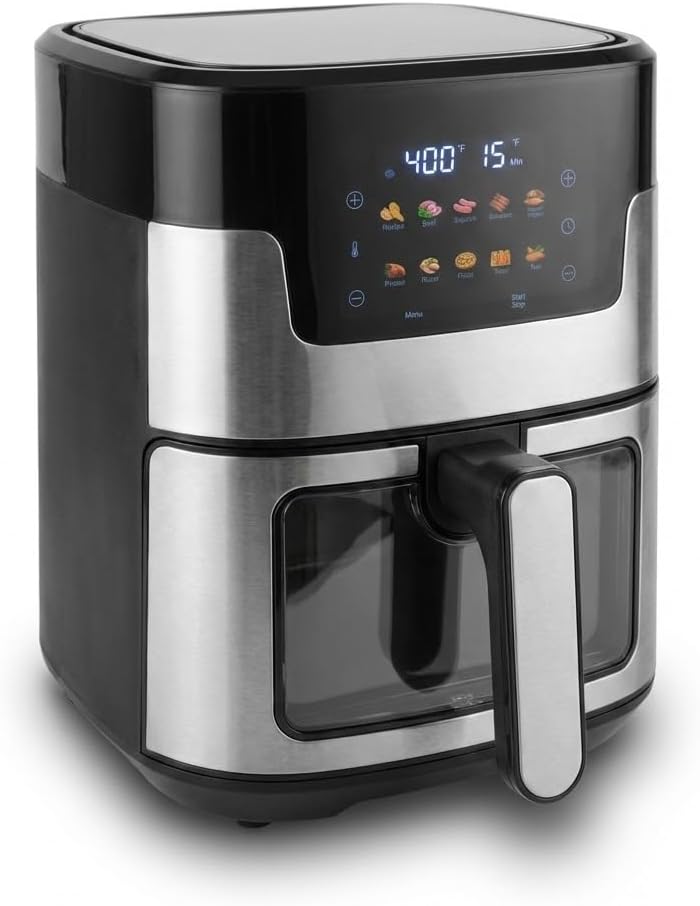 Stilaris 4.5L Digital Air Fryer | Compact & Non-Toxic Countertop Air Fryer for Small Kitchens | Easy-to-Use with Precision Touch Controls | Healthy Meals in Minutes