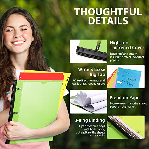 Classeur rechargeable télescopique avec intercalaires et pochette
