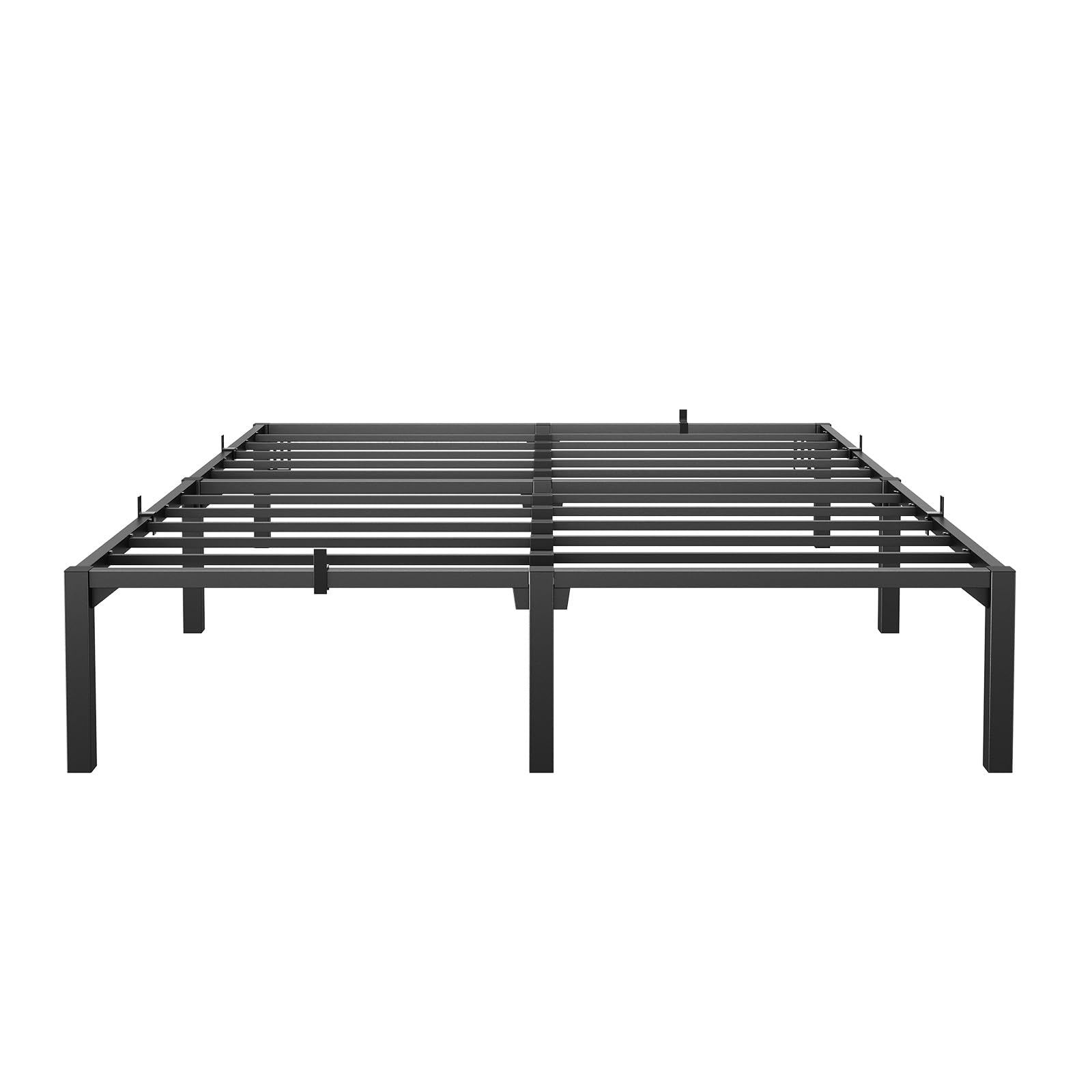 Metal Bed Frame King Size 14 inch Platform Bed Frame Heavy Steel Slat Support with Under Bed Storage