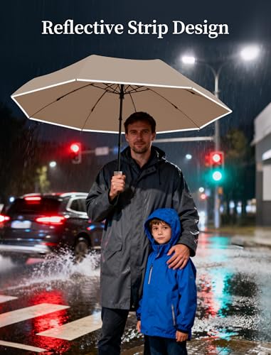 Rechargeable Electric Travel Umbrella, Auto Open Close Windproof - image 7