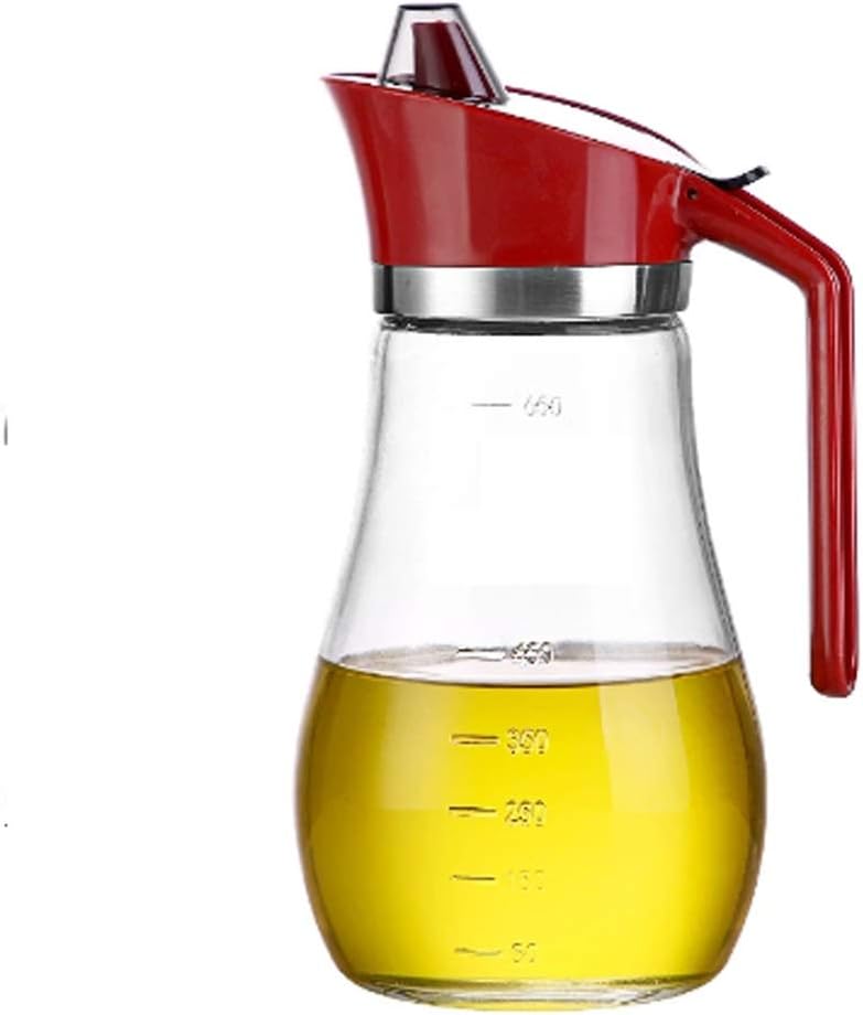 VIDI Oil Dispenser Bottle 24oz 700ml Cooking Condiment Containers Glass Pourer with No Drip Spout for Kitchen