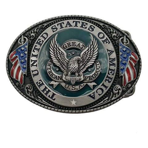 Hebilla de cinturón Great America Product Eagle USA Belt Buckle de YONE Cover