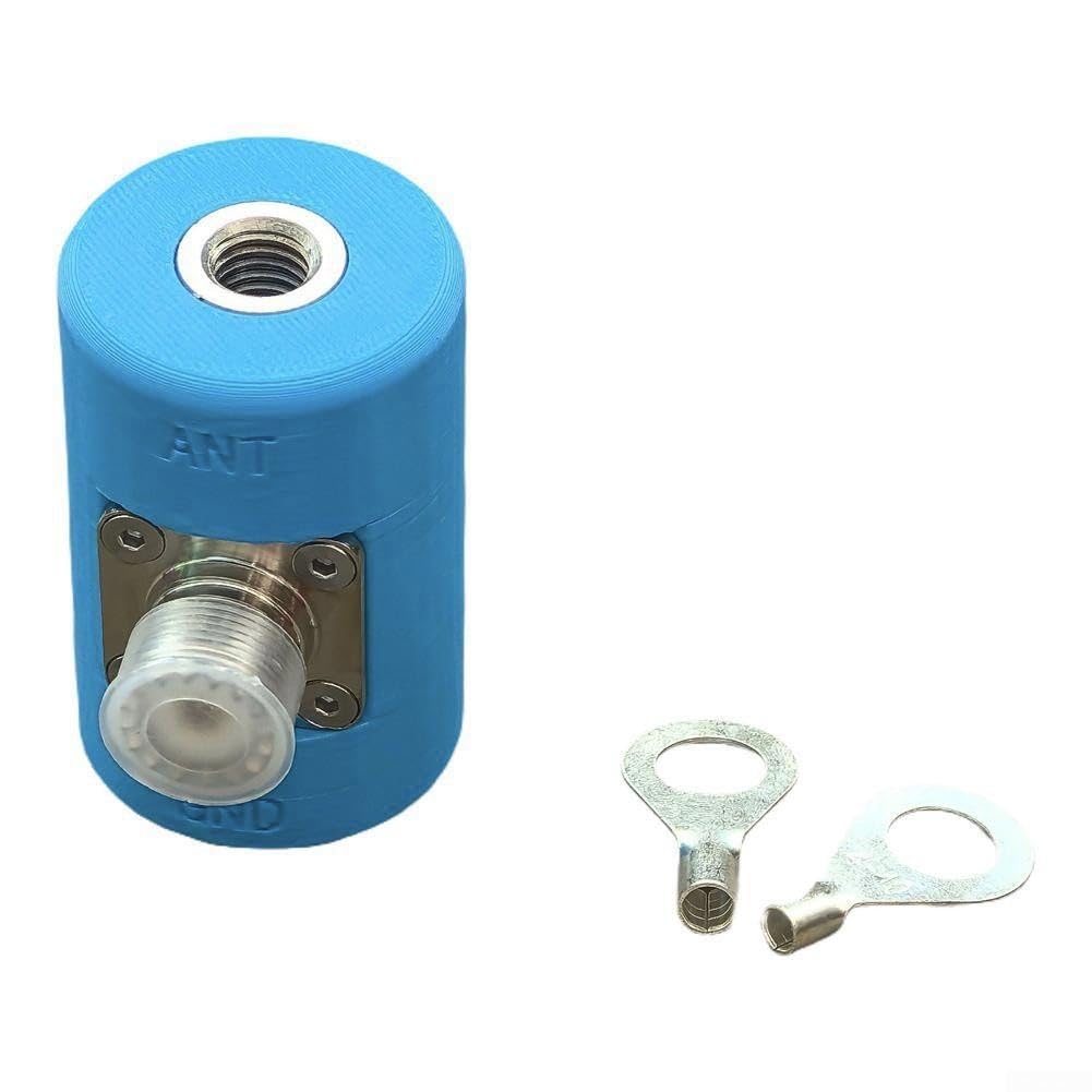 Kurzwellen-Antennensockel-Set, M10 Teleskop-Antennensockel, SO239-Adapter, geeignet für Kurzwellen, wie USDX QRP (Basis blau)
